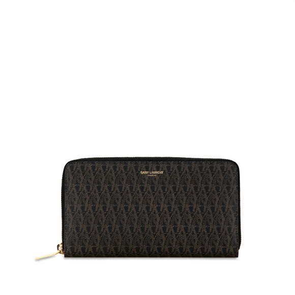 Pre-Loved Saint Laurent Monogram Zip Around Long Wallet - Picture 1 of 11